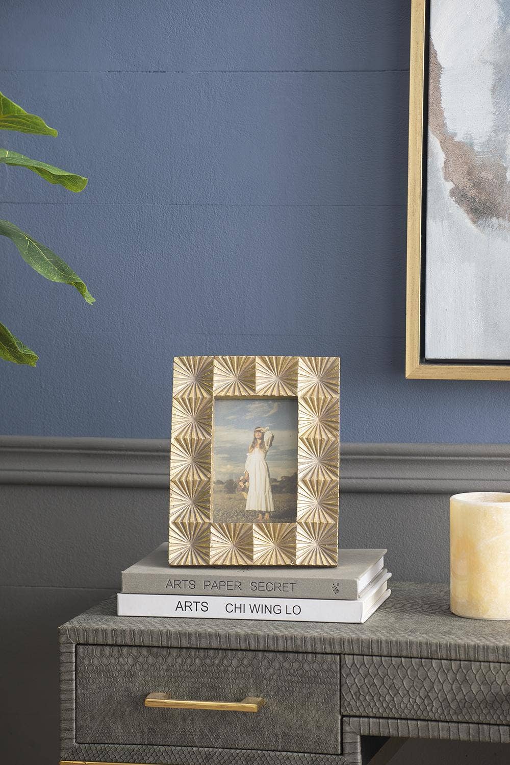 A&B Home Group Inc. - Wholesale Picture Frame - 7.5x9.5" Mathis 4x6" Photo Frame - Gold9