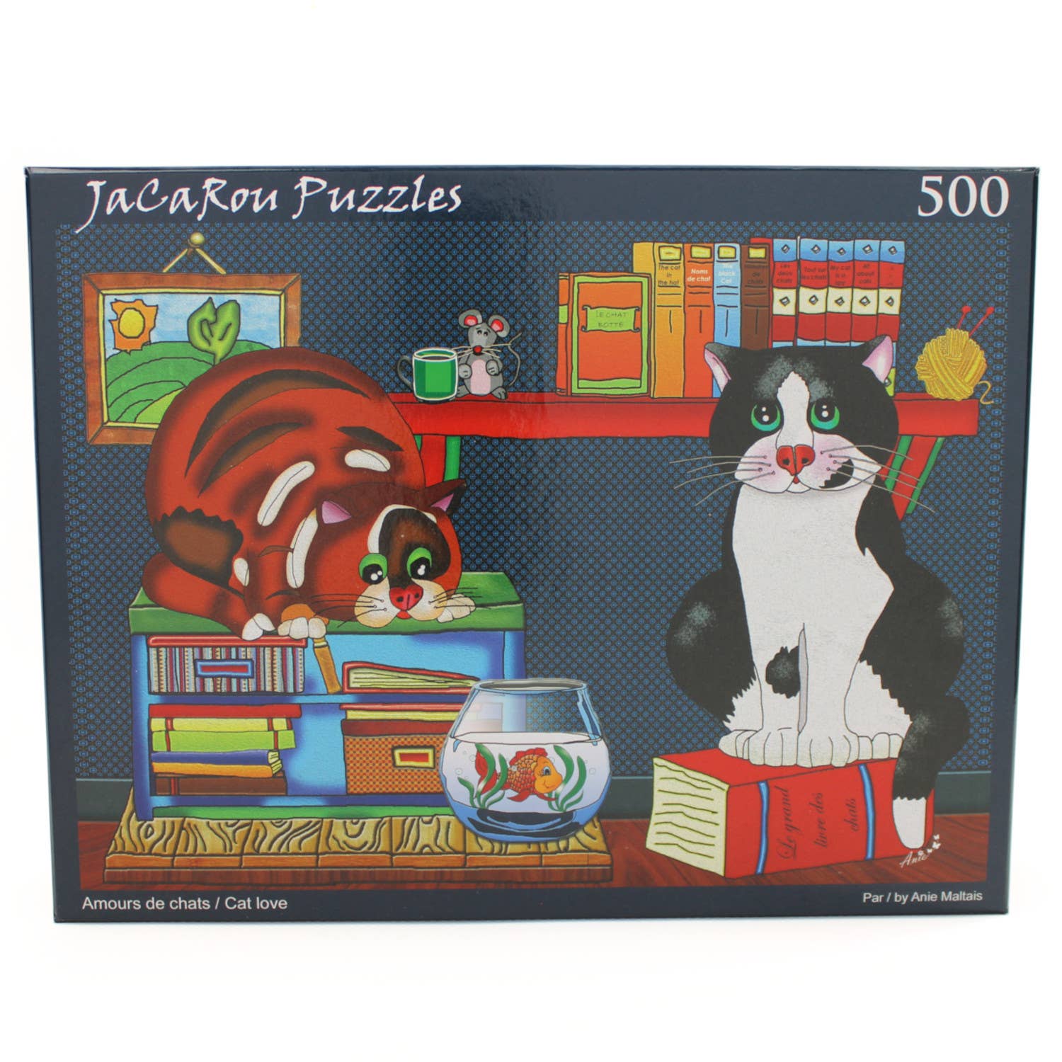 JaCaRou Puzzles Inc. – Engroshandel Puslespil - Voksen – Cat Love puslespil med 500 brikker1