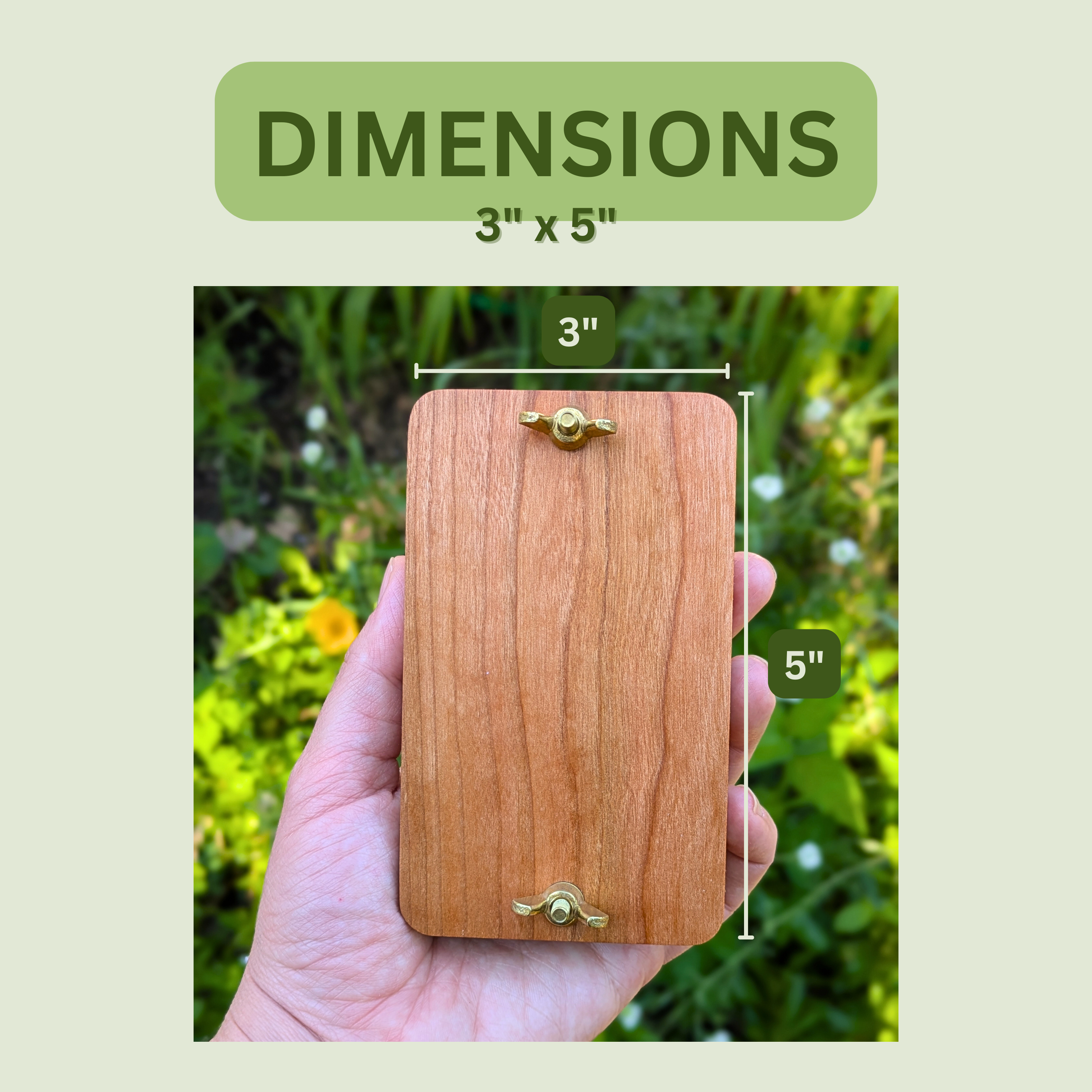 Macon Makes - Wholesale DIY Craft Kit - Pocket Flower Press Made From Genuine Hardwood | 3"x5"4