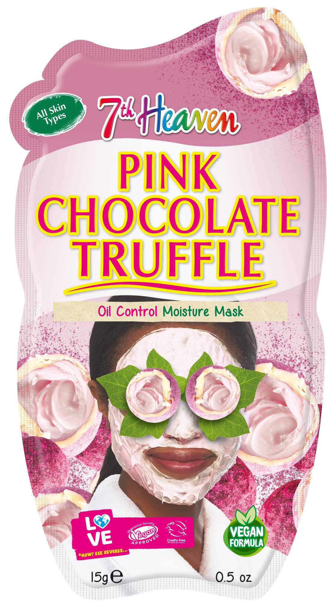 Beauty Goddess - Wholesale Skincare face mask - 7th Heaven Pink Chocolate Truffle Mud Masque