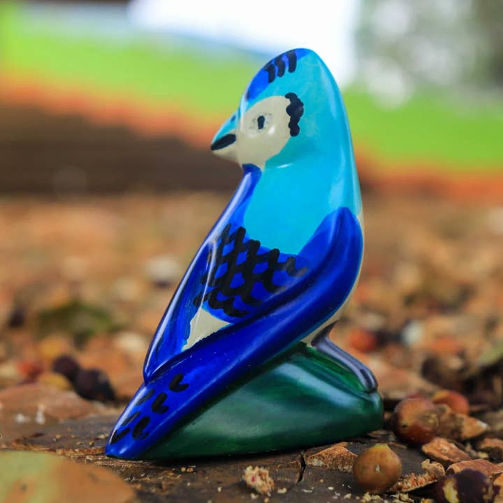 Mr. Ellie Pooh – Estatueta decorativa por atacado – Esteatita Gaio Azul1