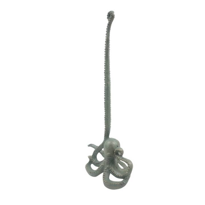 Antike Bronze Gusseisen Octopus Badezimmer Extra Toilettenpapier Ständer 19" für den Großhandel von Hampton Ironworks