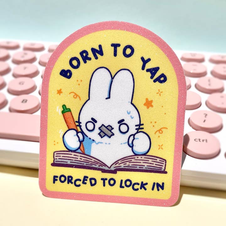 Born to Yap Vinyl Sticker for wholesale by HungryWhales