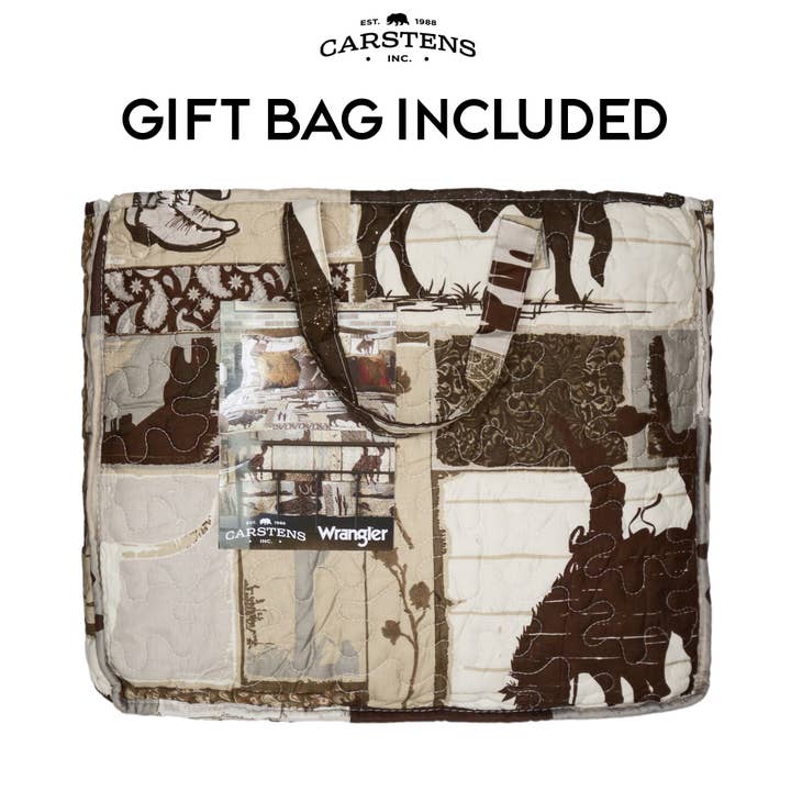 Carstens, Inc. - Wholesale Bedding Set - Wrangler® Vintage Cowboy Quilt Set
