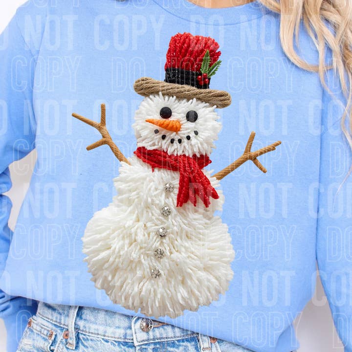 Impresión DTF de Hilo Falso de Muñeco de Nieve para venta al por mayor de 6:19 Creative