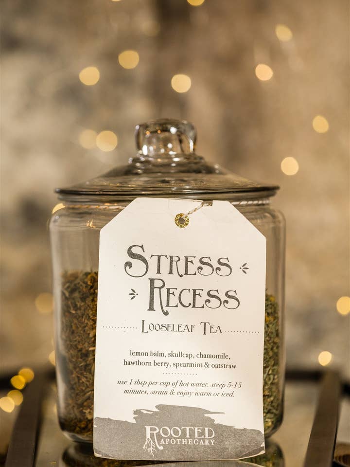 Stress Recess Tea (5 Bags) for wholesale by Rooted Apothecary