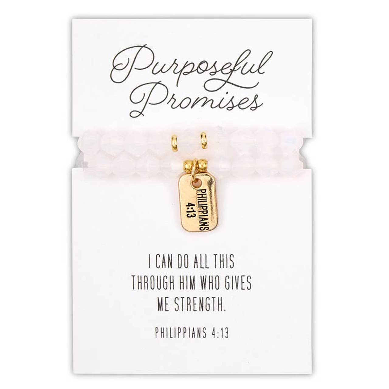 Faithworks by Creative Brands - Wholesale Beaded Bracelet - Glass Bead Tagged Bracelet Filled Display8