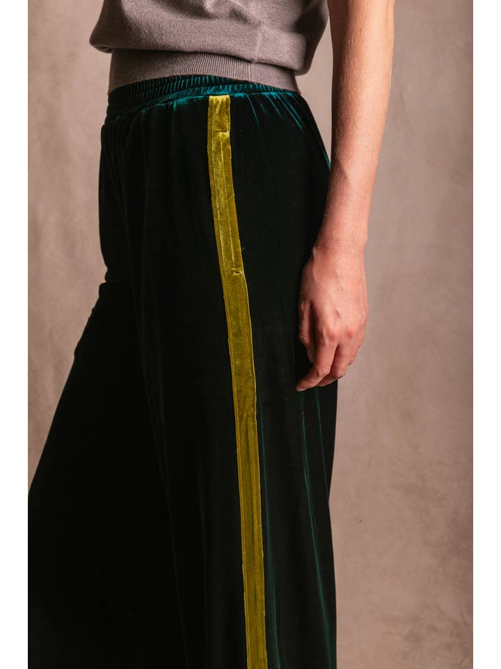 Before You Collection - Wholesale Pants - Women's - Velvet Contrast Side Stripe Wide Leg Pants15