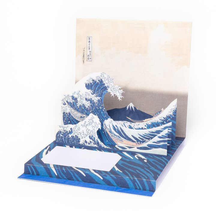 Today is Art Day - Wholesale Everyday Greeting Card - Great Wave - Hokusai - Pop-up Card