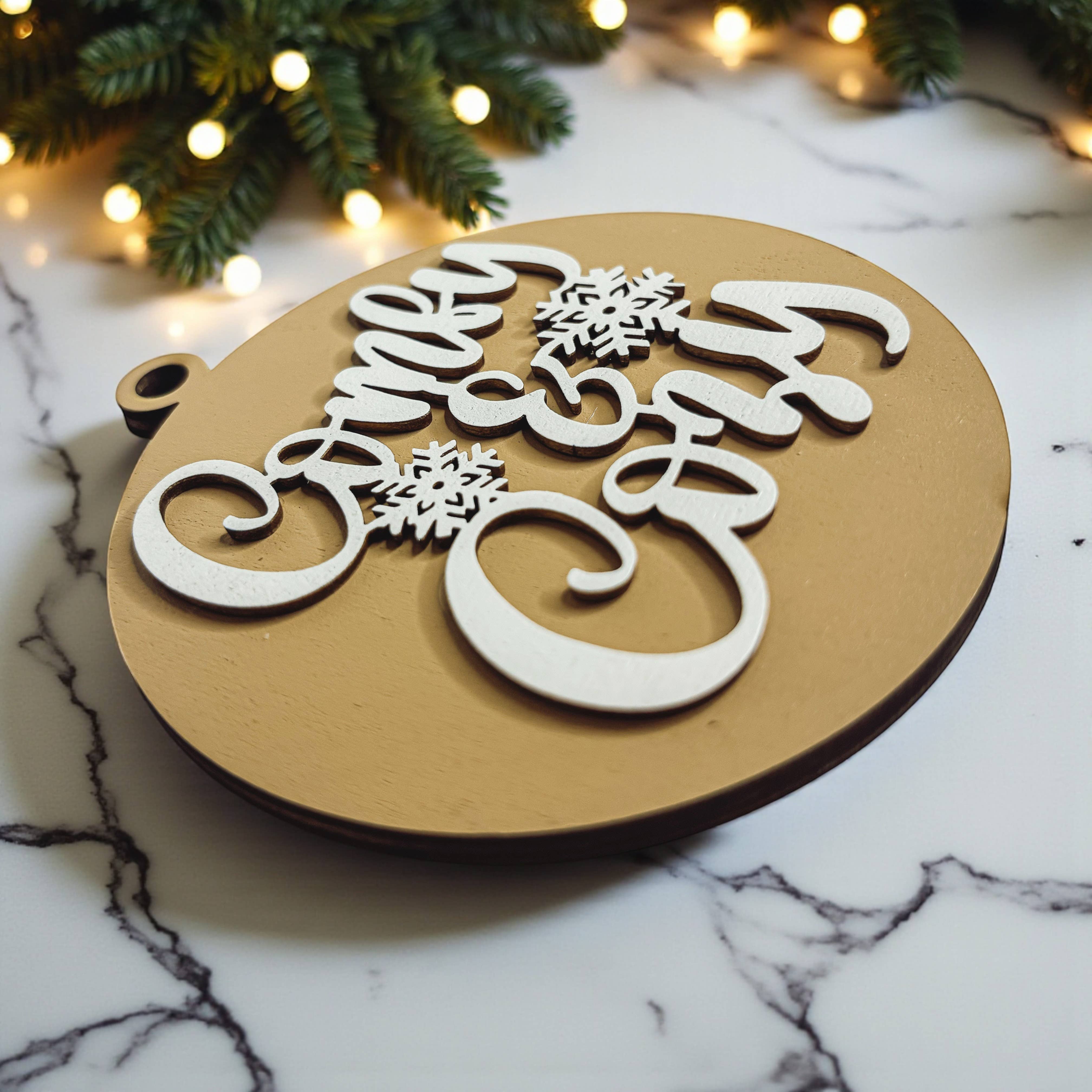 Gia Roma - Wholesale Ornament - Hanging Christmas Decor + Handmade Wooden Ornament Funny26