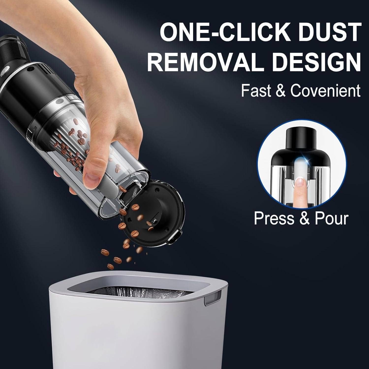 VIGOR - Wholesale Vacuum Cleaner - Premium Quality Cordless Mini Hand Vacuum with Large Capacit3