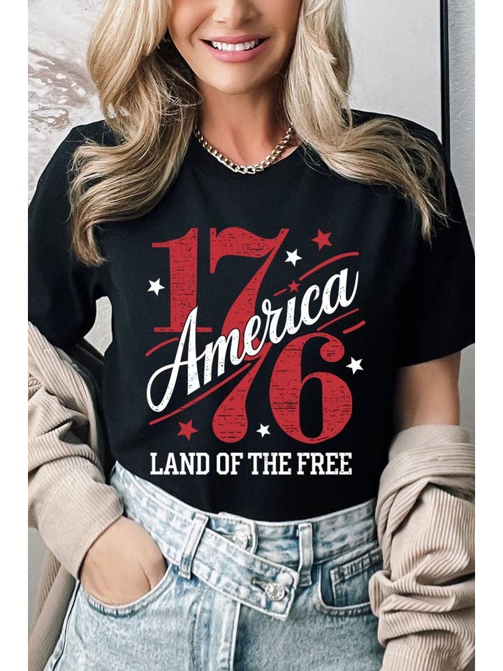 COLORBEAR - Wholesale T-Shirt (Graphic) - Women's - America 1776 Graphic Plus Tee