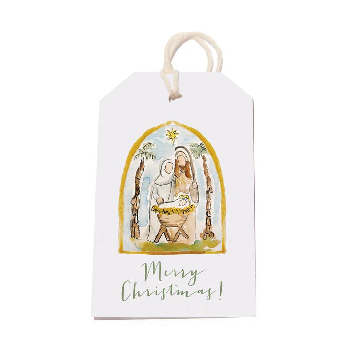 Holy Family Holiday Gift Tag Set for wholesale by Over the Moon Gift