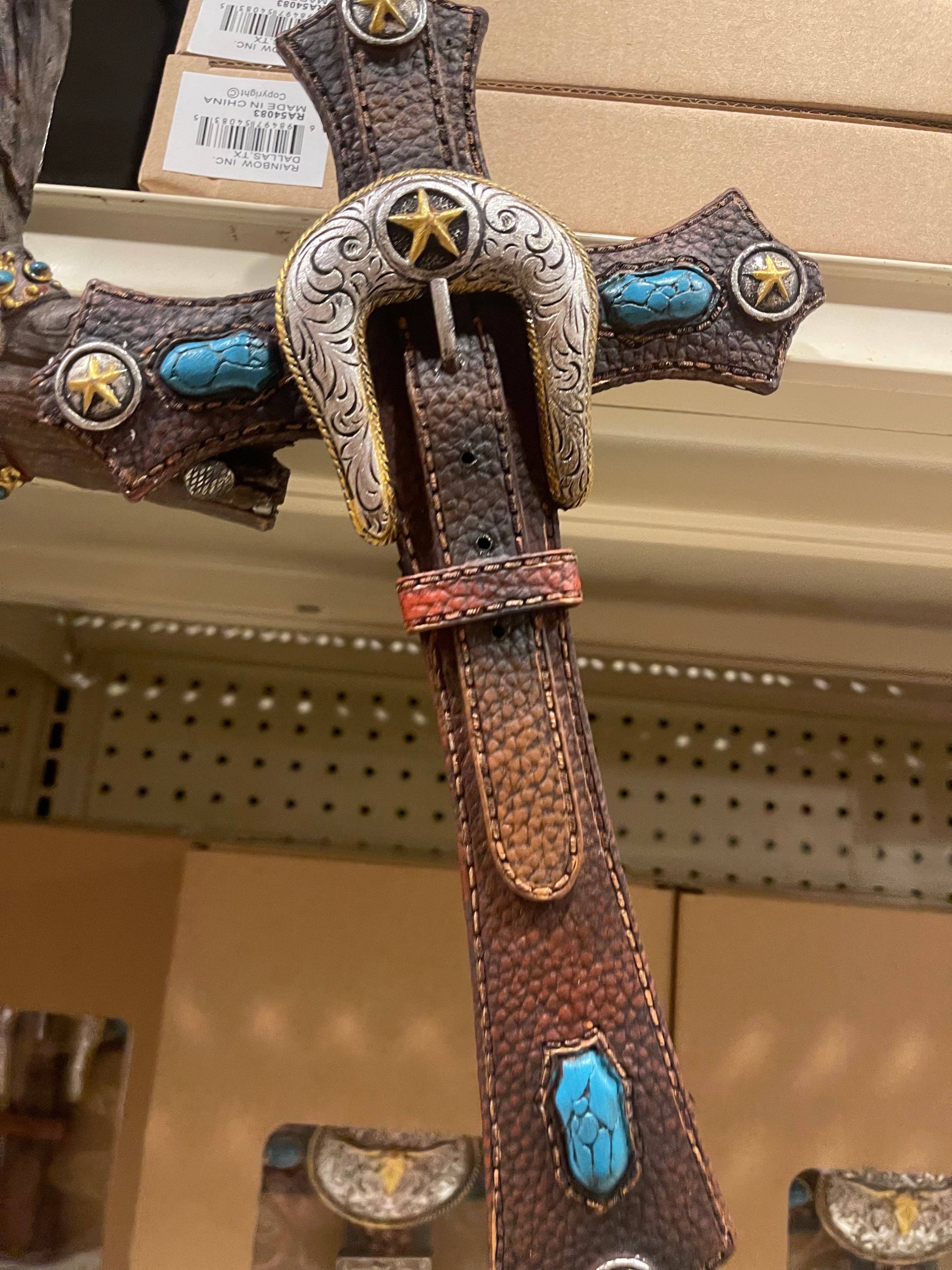 Broads Market - Wholesale Muurkruis - Western riemgespkruisjes set van 31