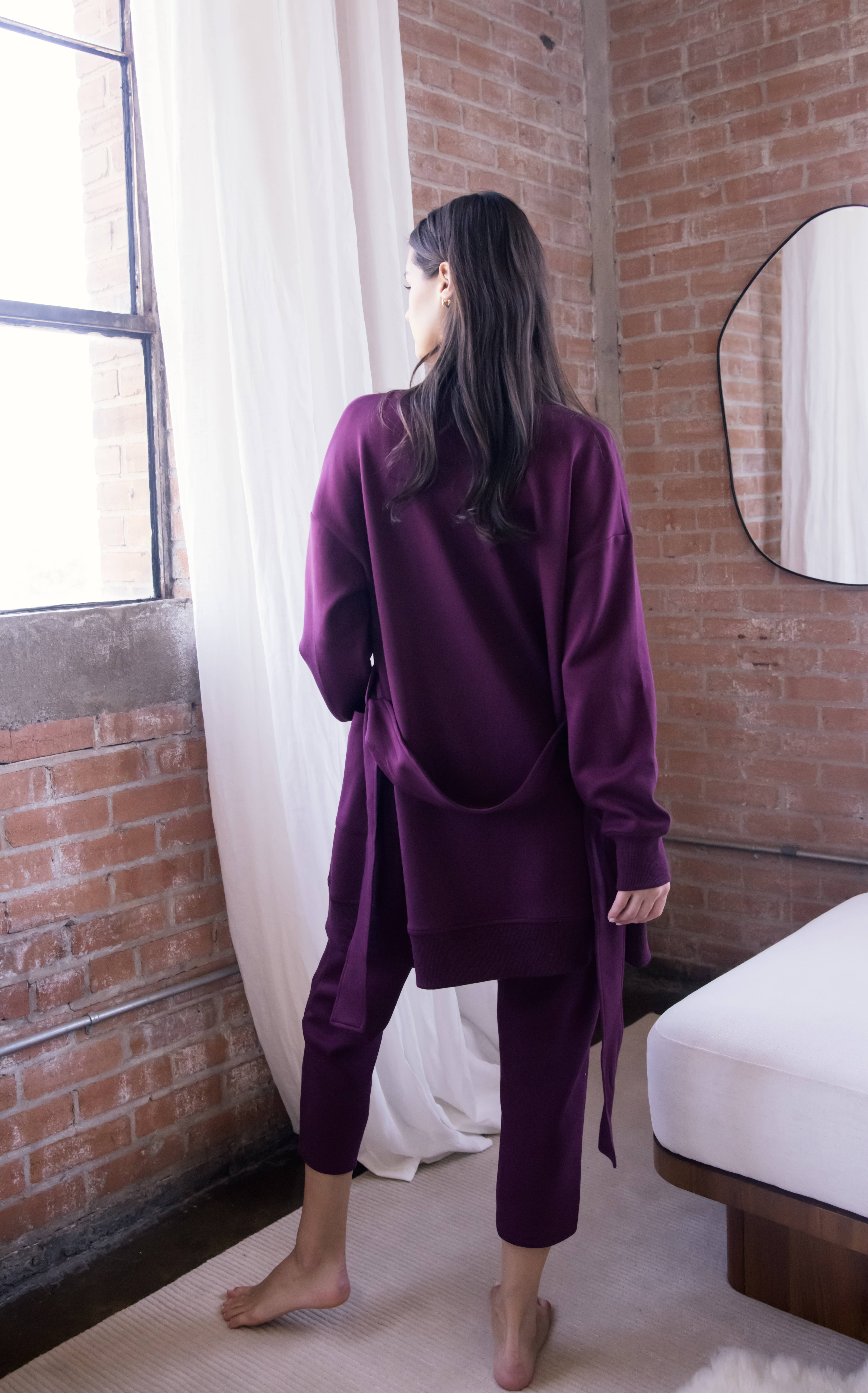 P. CILL - Wholesale Robe - Women's - P. CILL Butter Modal Ribbed Contrast Robe14