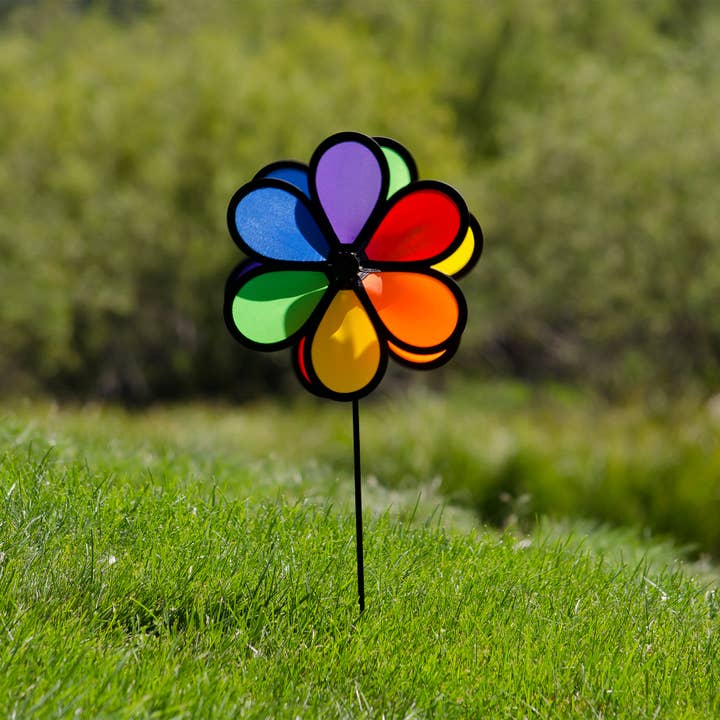 In the Breeze, LLC. - Wholesale Wind Spinner - 10" Double Flower Spinner