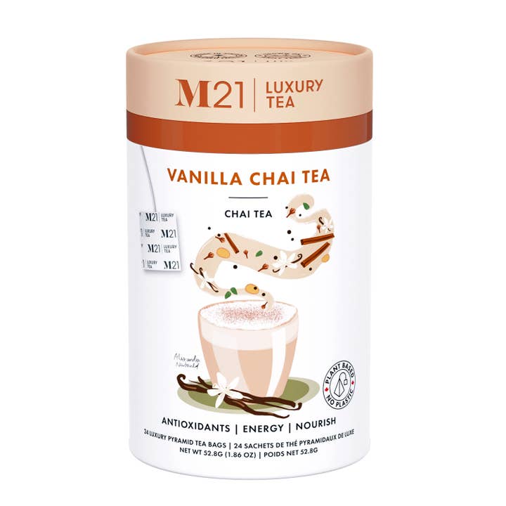 Vanilla Chai Luxury Black Tea | Canadian | 24 Tea Bags for wholesale by Tega Organic Tea