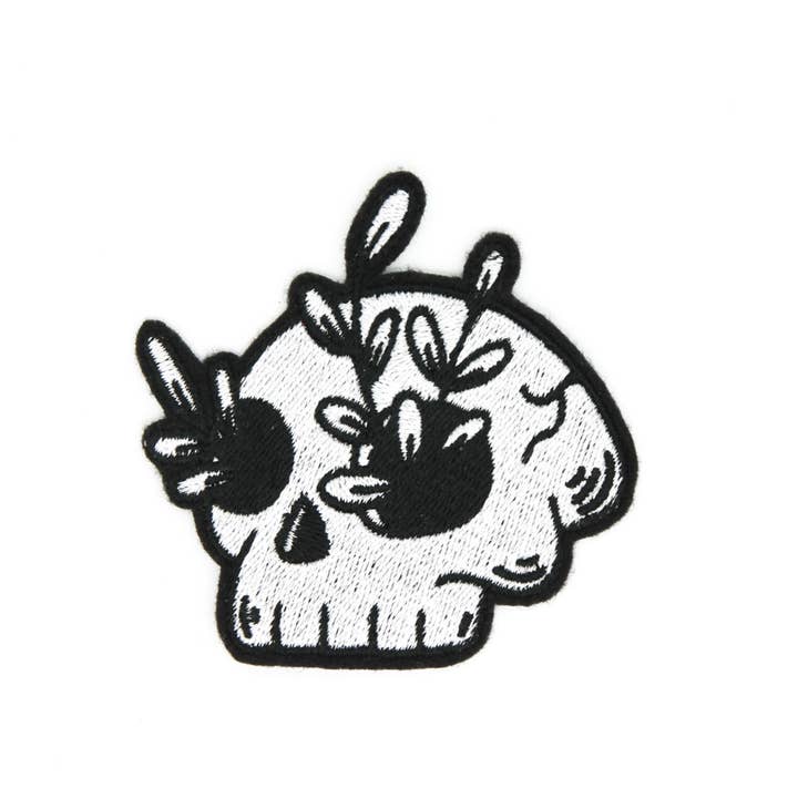 Project Pinup - Venta al por mayor Parches - Parche bordado con calavera Death Garden