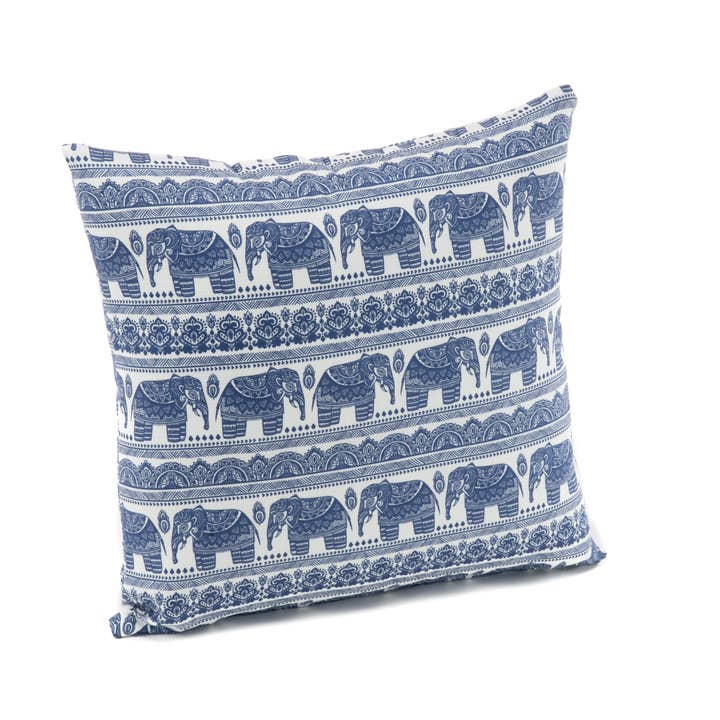 TerraSol Italia Ethnic Indigo 20x20" Outdoor Toss Pillow for wholesale by TerraSol
