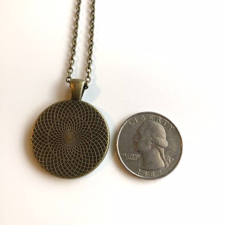 1996 Japanska River Stämpel - Frimärke Smycken - Vintage Frimärke Halsband - Antik Brons för wholesale av Postage Stamp Jewelry