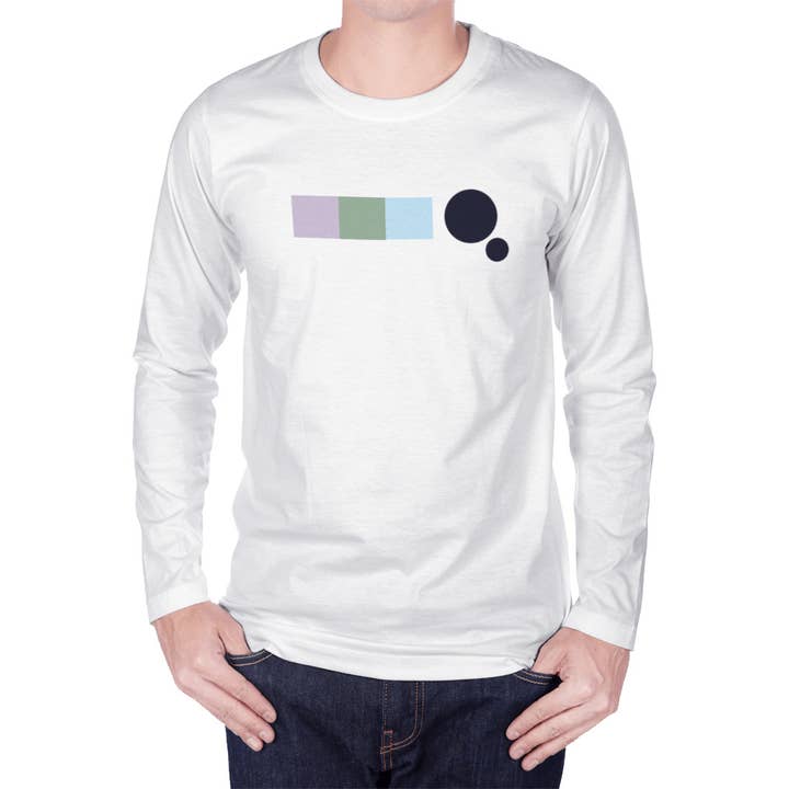 Camiseta larga para hombre - Cuadrados y puntos 🇨🇦 para venta al por mayor de The Wheaten Store