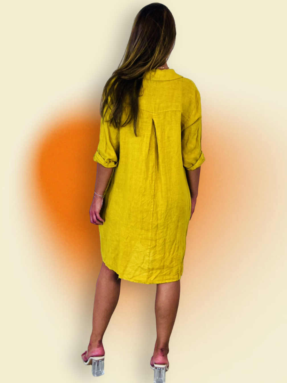 Linen & More - Wholesale Dress - Women's - REF 88018 100% LINEN SHIRT COLLAR DRESS9