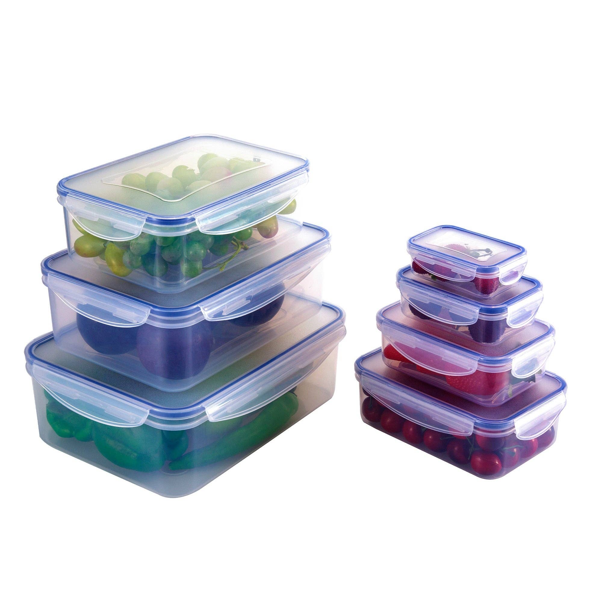 Viceni – wholesale Food storage container – Seven Piece Rectangular Food Storage Set1