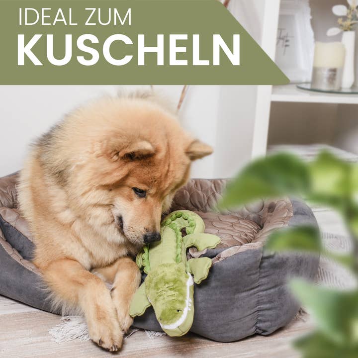 ne&no - Wholesale Pet Plush Toy - Dog - ne&no® Durable Dog Toy with Squeaker - Crocodile Kris4