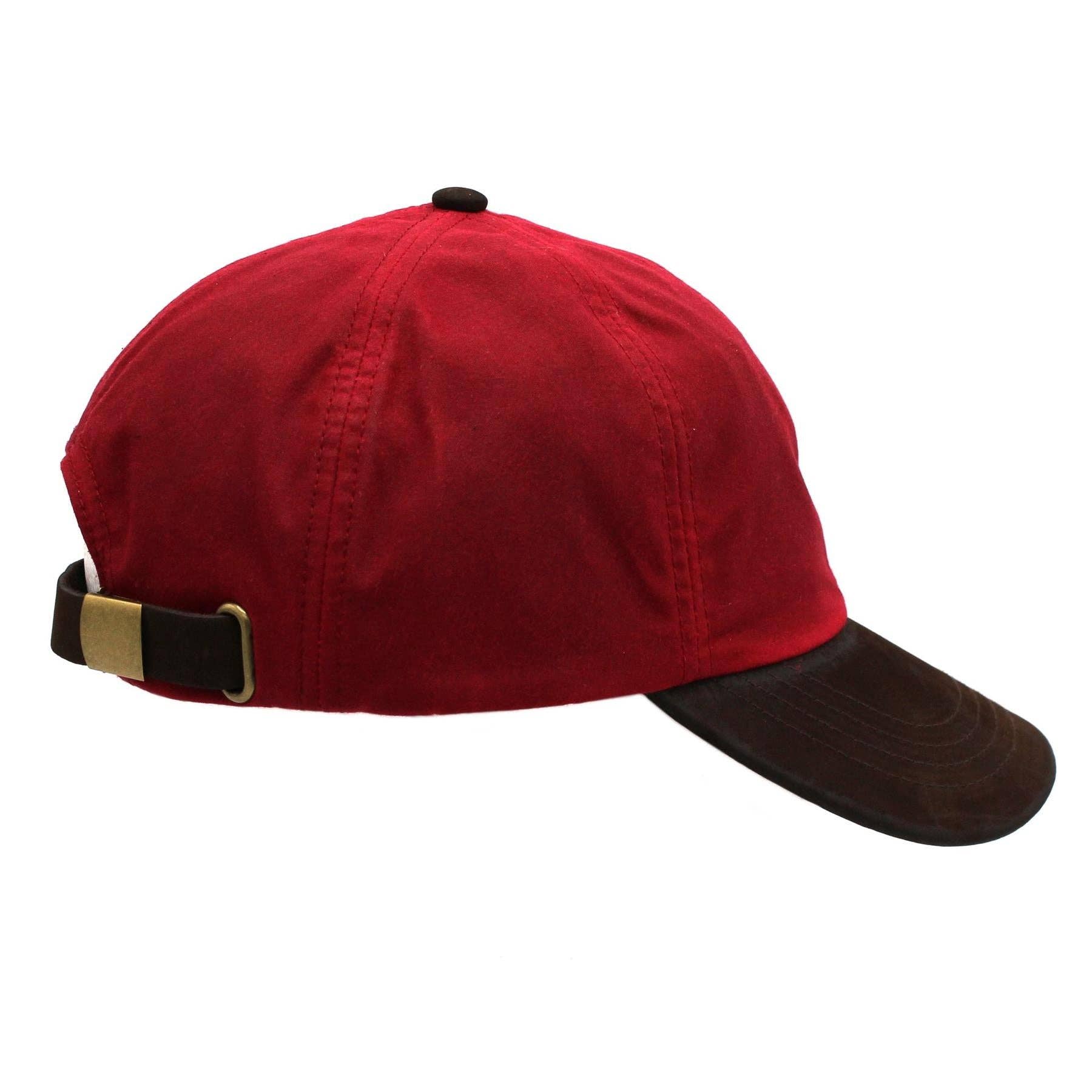 Heather Hats & Accessories - Wholesale Baseball Cap - Unisex - Hamilton Wax Leather Peak Baseball Cap ZH0094