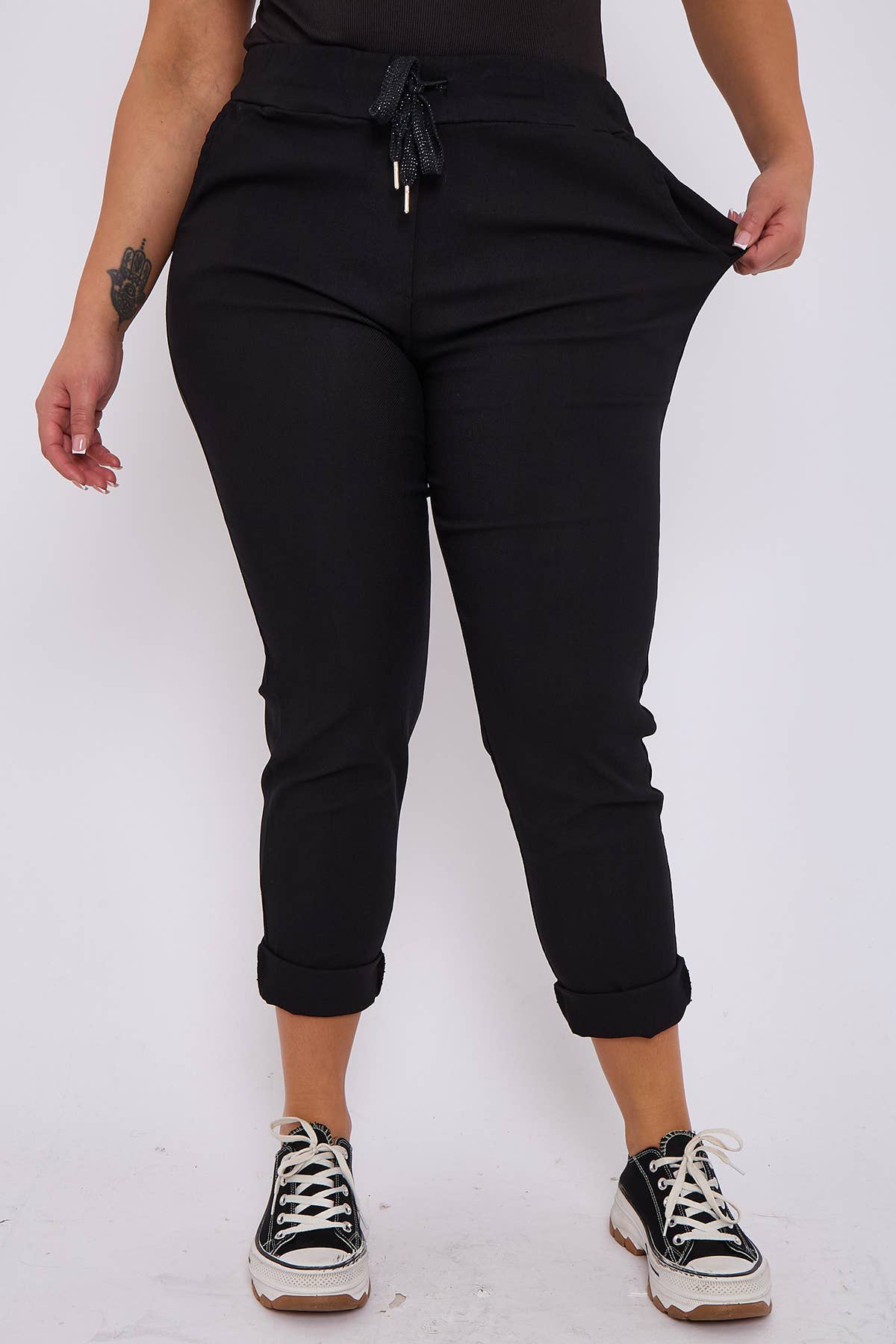 Superbia – Engroshandel Bukser - Dame – Premium bomuldsrige strækbare magiske bukser - Én størrelse UK 10-202