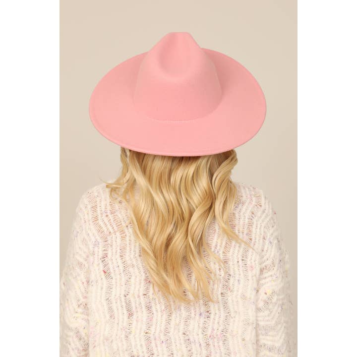 MYS Wholesale Inc - Wholesale Fedora - Women's - Trendy Felt Fedora Fashion Brim Hat15