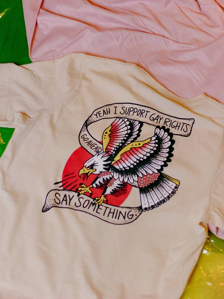 Ja, jag stöder homosexuella rättigheter. Gå vidare Säg något för wholesale av heycolanda studio