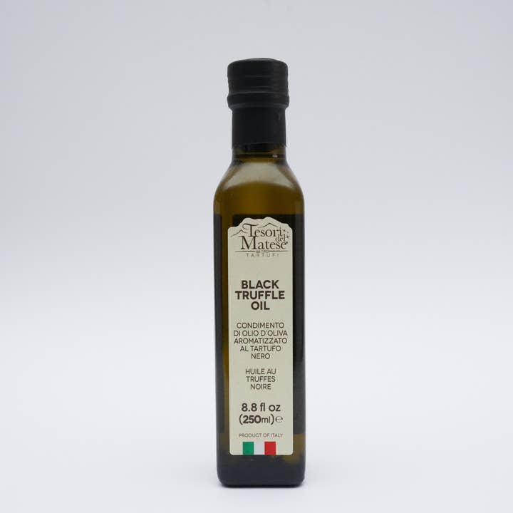 Black Truffle Olive Oil - 8.5 Fl OZ / 250 ml for wholesale by Tesori Del Matese