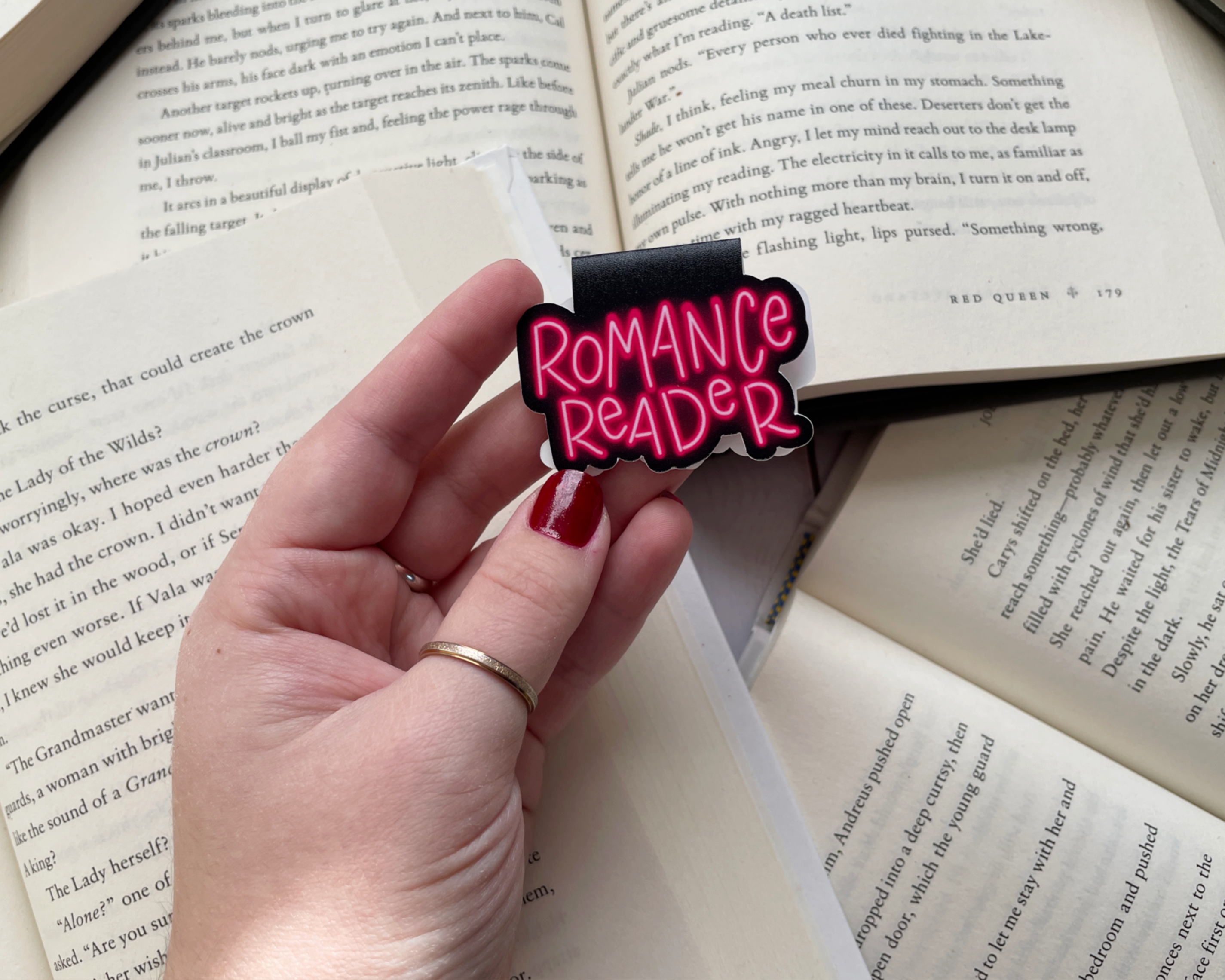 The Peachy Polka Dot – wholesale Bokmärke – Romance Reader magnetiskt bokmärke3