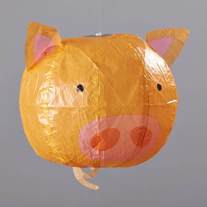 Petra Boase Ltd - Wholesale Balloon - Japanese Paper Balloon - Pack of 6 - Pig