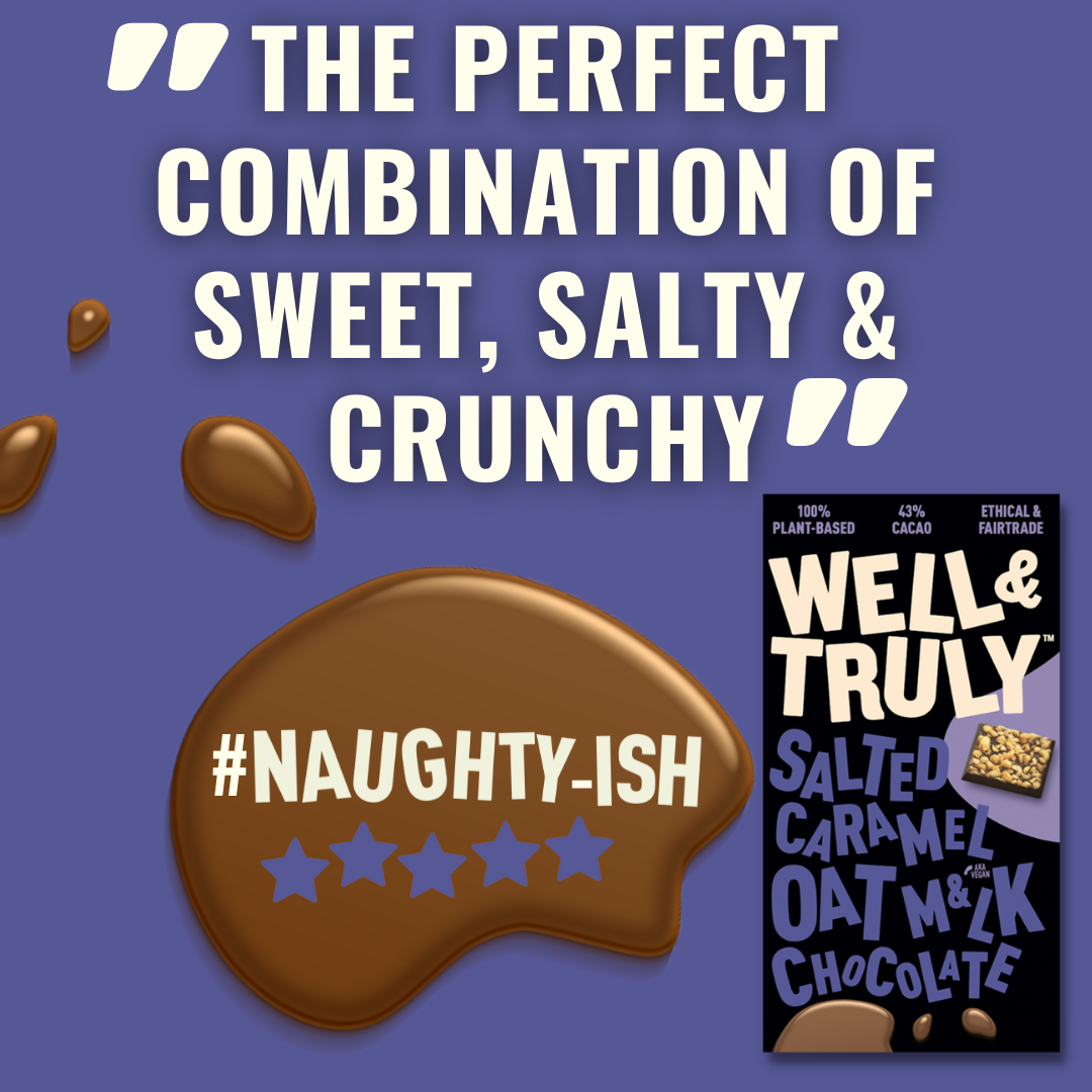 Well&Truly – wholesale Chocolate bar – Salted Caramel Oat M&LK Chocolate 10 x 90g2