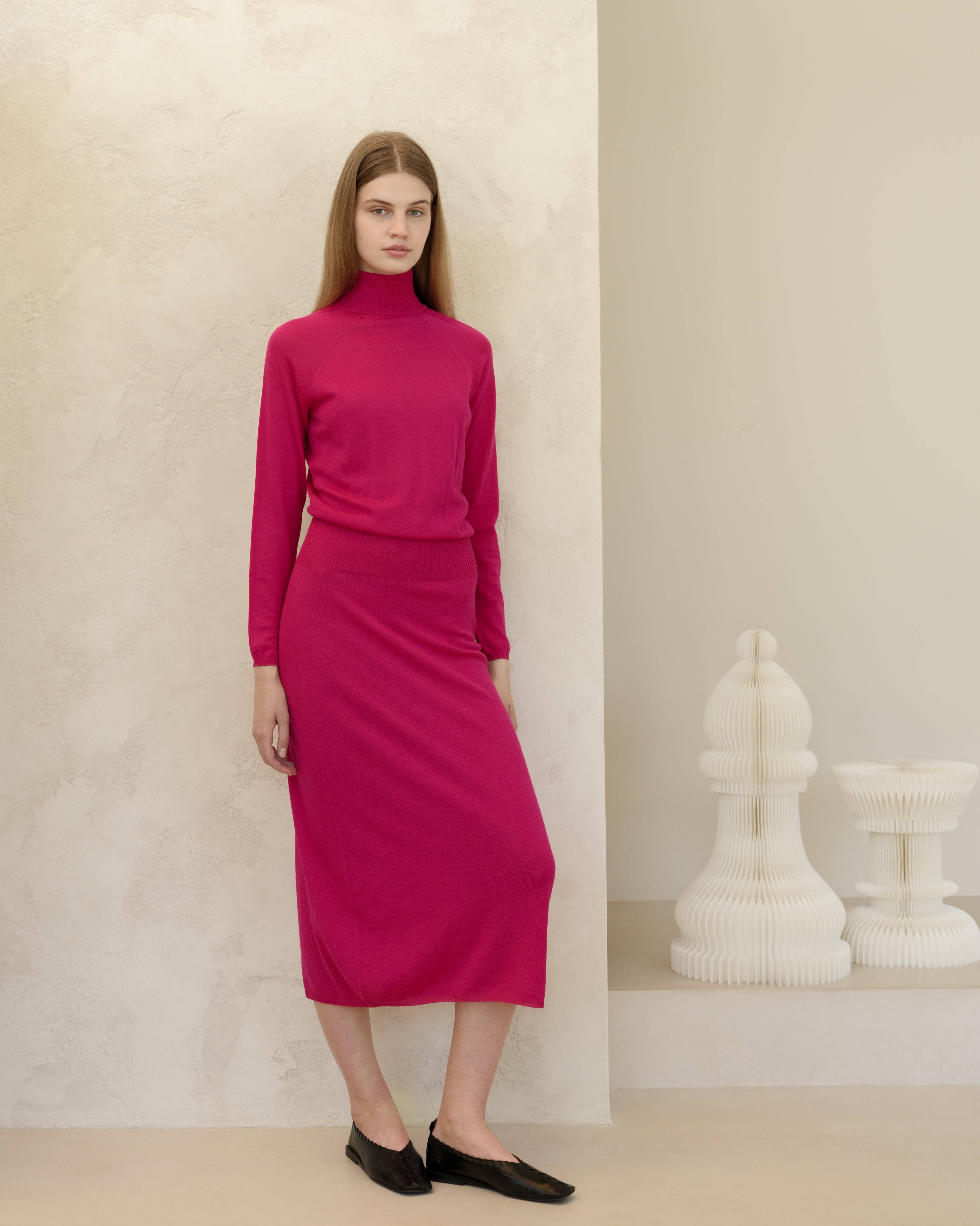 Lèmme - Wholesale Dress - Women's - Extra Fine Merino Wool Dress (3D-Knit)0