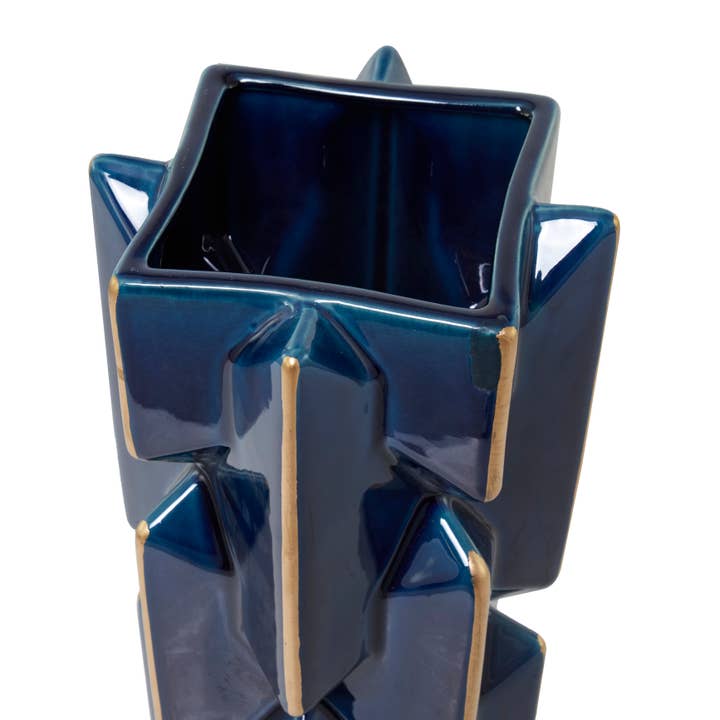 UMA Home Decor - Wholesale Vase - Modern Teal Ceramic Vase