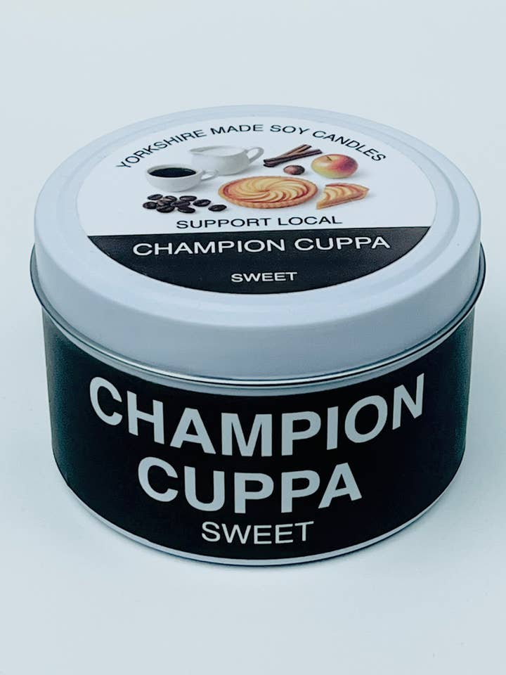 CHAMPION CUPPA - Yorkshire Sayings Soy Scented Candle Gift for wholesale by AromaHoliday Ltd