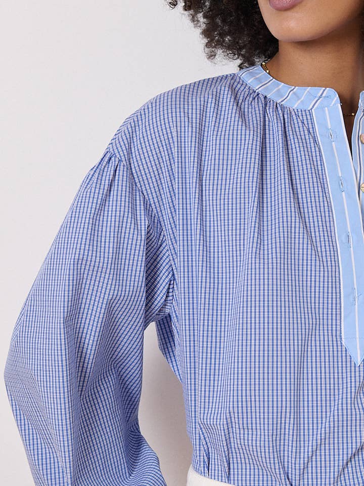 Blue Plaid shirt - VENDY for wholesale on Faire