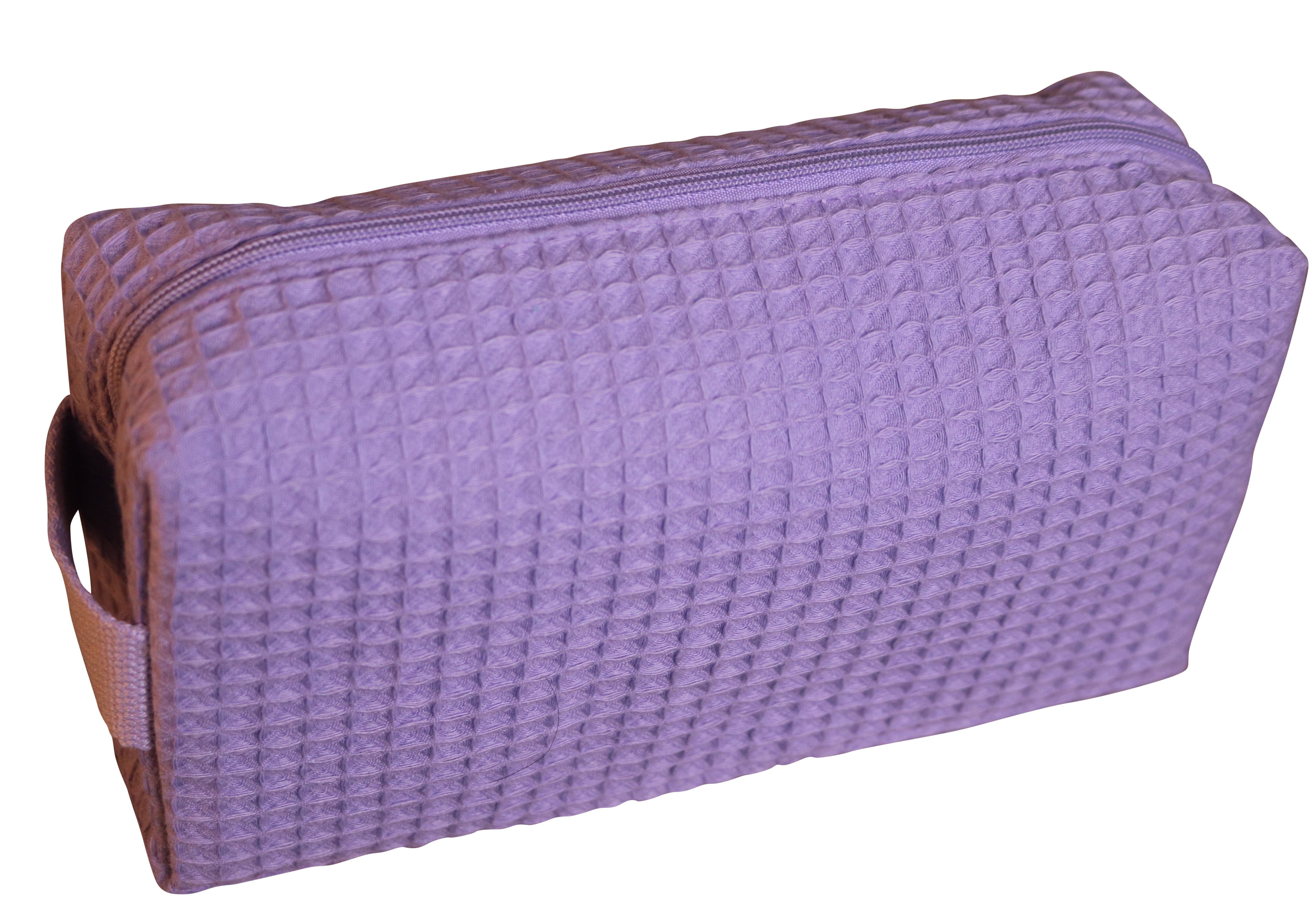 Alan Pendergrass Robes - Wholesale Makeup/Cosmetic Bag - Cotton Waffle Cosmetic Bag, Small3