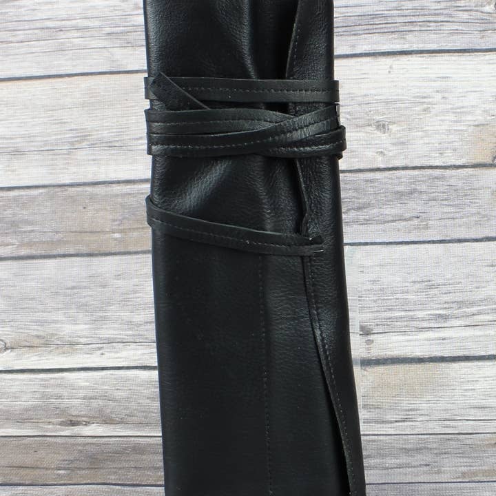 Leather Impressions Inc - Wholesale Cord Holder - Leather Roll up Cord Keeper Wrap Around Tech Case1