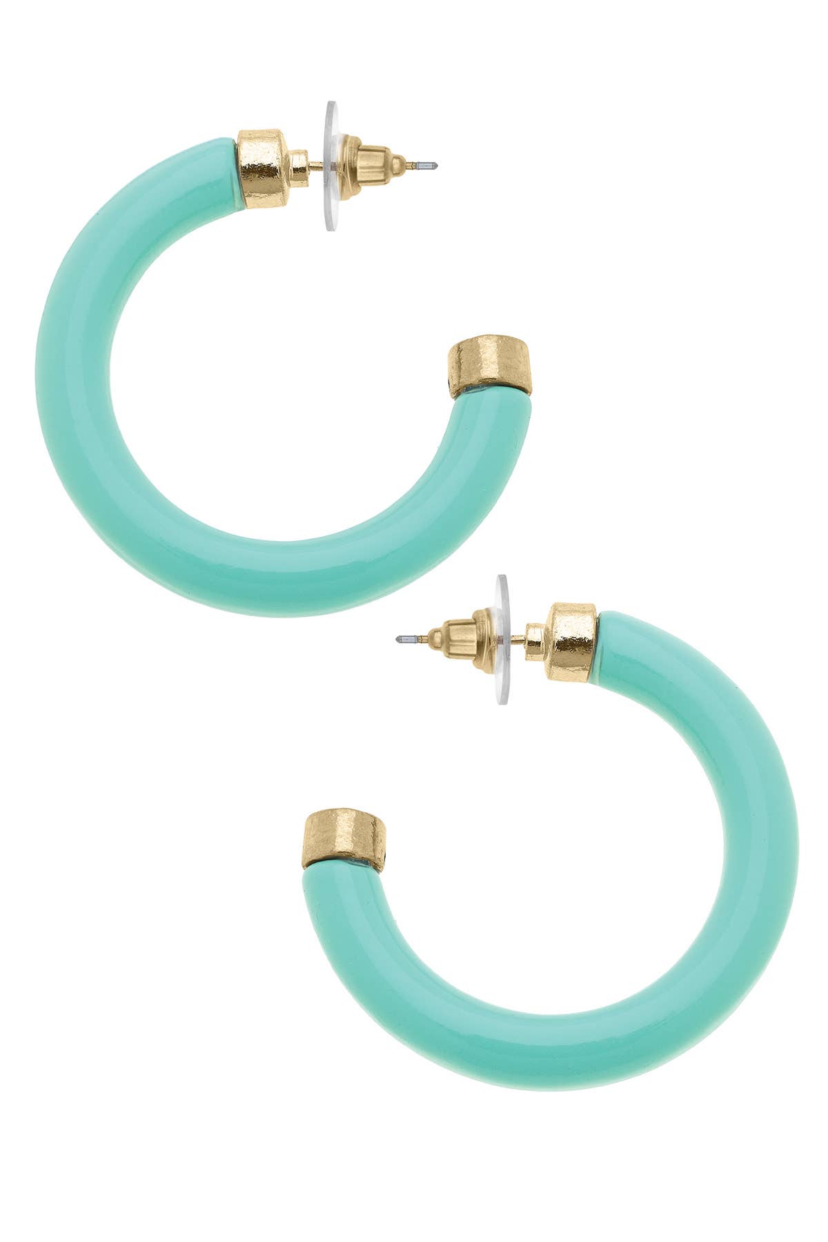 Canvas Style - Wholesale Hoop Earrings - Hillary Resin Hollow Hoop Earrings8