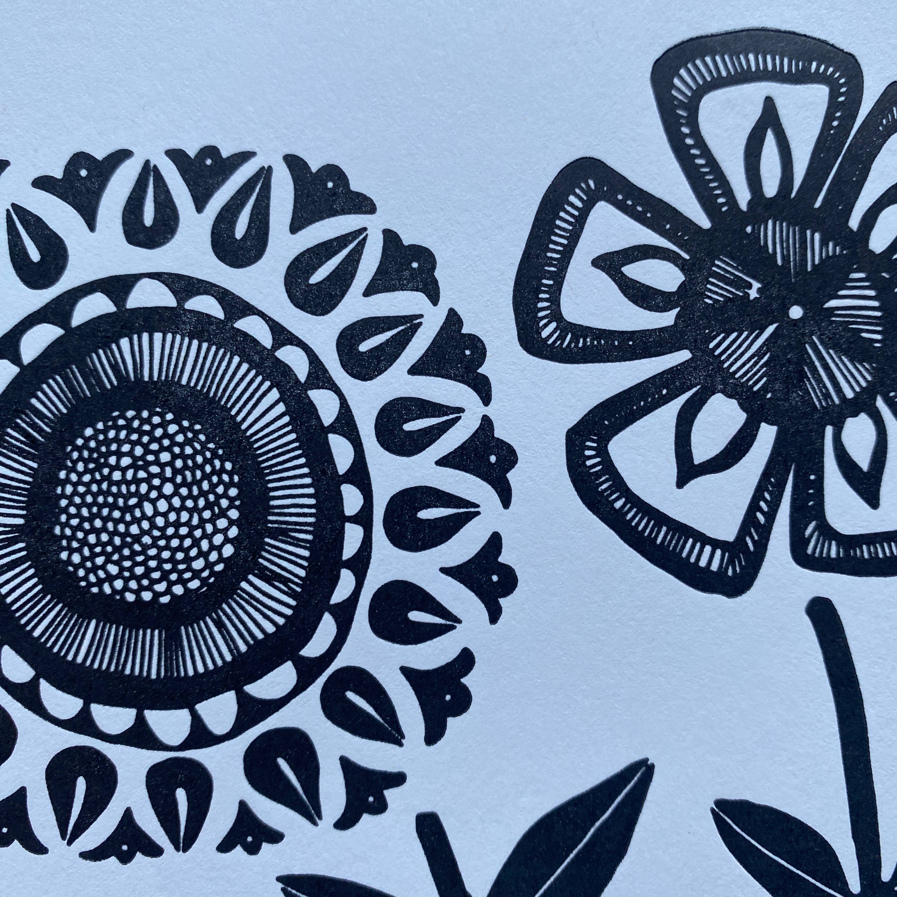 Ratbee Press - Wholesale Art Print - 8" x 10" Sunflowers Print3