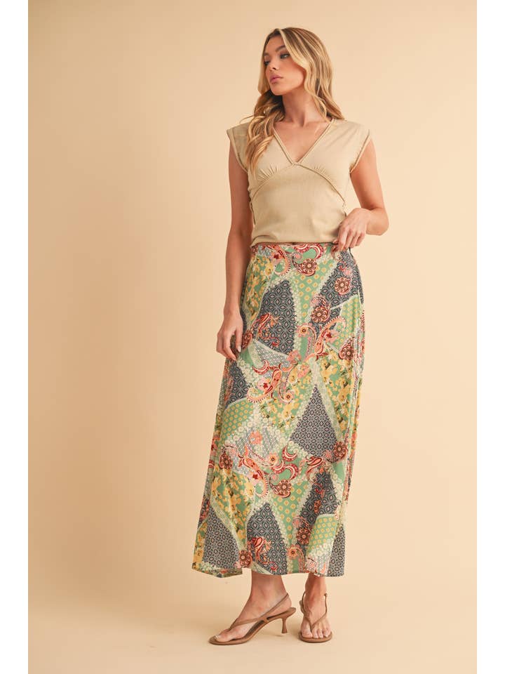 AEMI + CO - Wholesale Skirt - Women's - 773DN Bradyn Print Skirt 3