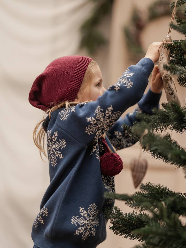 hanevild - Wholesale Knit Sweater - Kids - Snefnug bluse, blå5