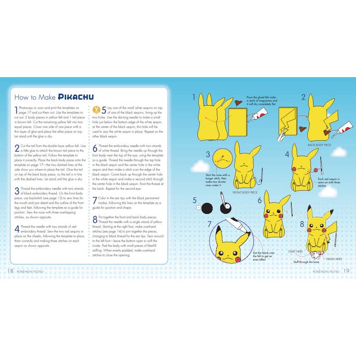 Simon & Schuster - Wholesale Crafts, Hobbies & DIY - Pokemon Felties: How to Make 16 of Your Favorite Pokemon by Pikachu Press3