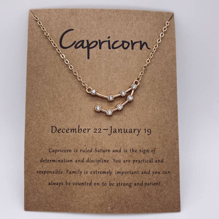 Mio Queena - Wholesale Pendant/charm necklace - 12 Constellations Necklace Inlaid with Rhinestone8