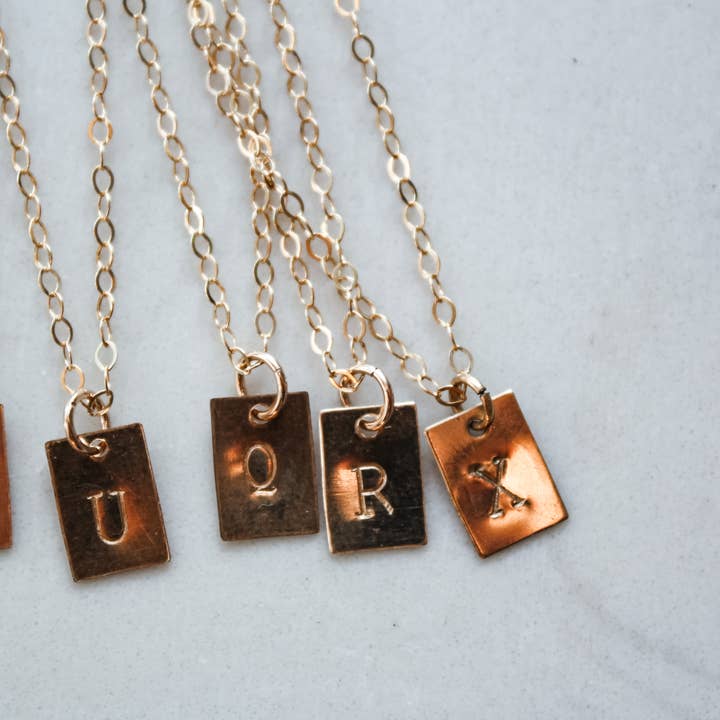 Hippo Kiss Creations - Wholesale Pendant/Charm Necklace - Initial Tag Necklace1