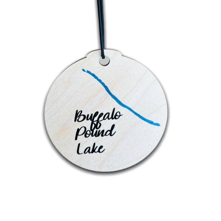 Ornamento Buffalo Pound Lake per la vendita all'ingrosso da parte di Sticks & Doodles